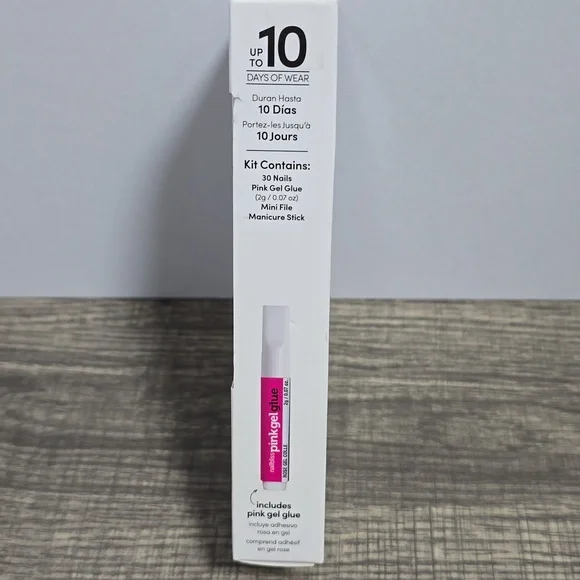 Dashing Diva NailBliss Salon Gel Nails Medium Length Brand New  - White Silver - Picture 3 of 4